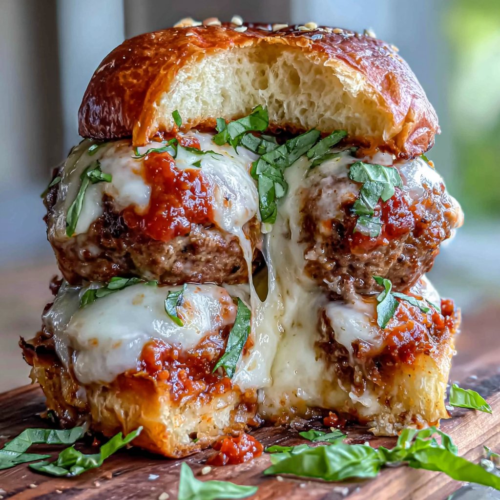 Mouthwatering Meatball Hamburger Surprise
