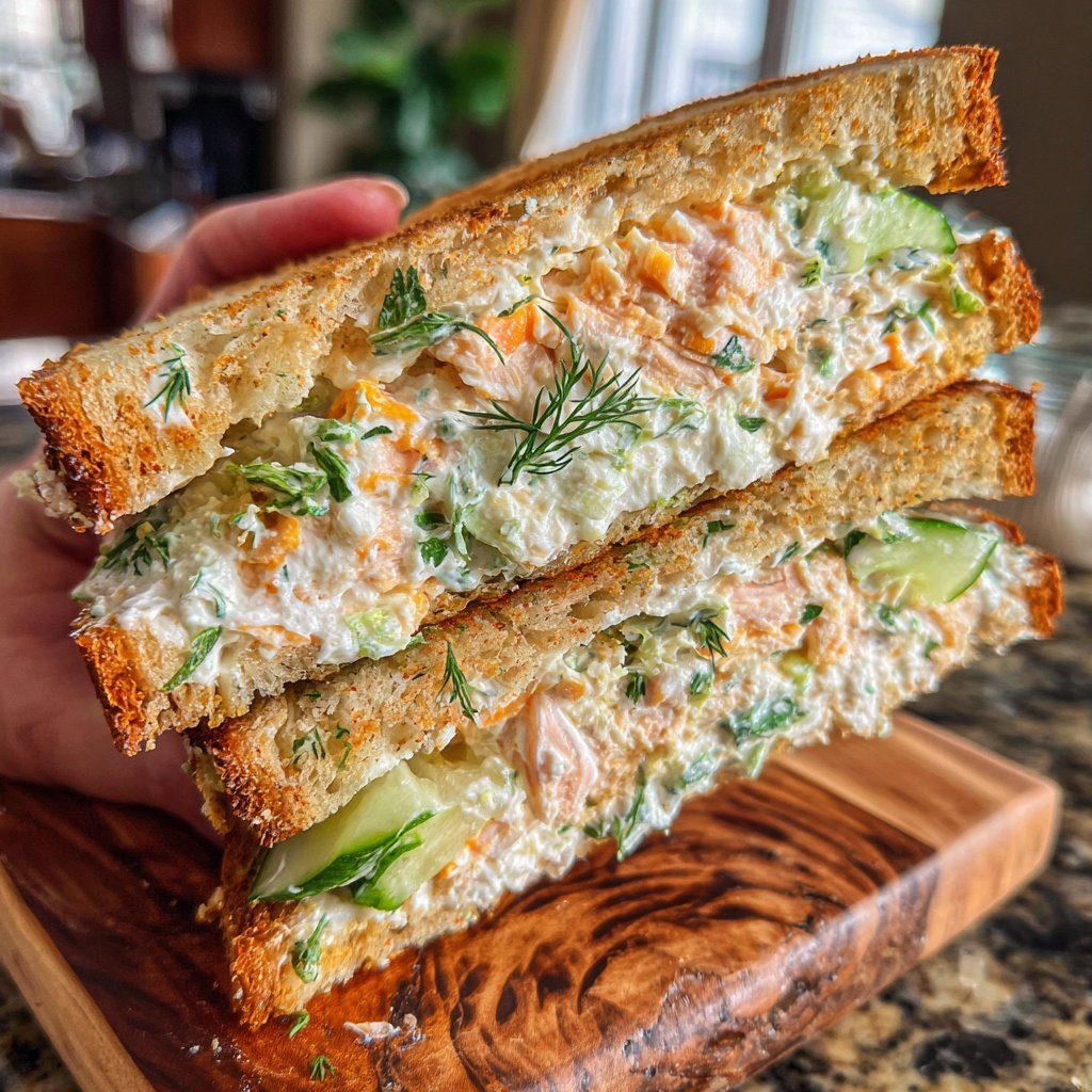 Silly Salmon Sandwich Delight