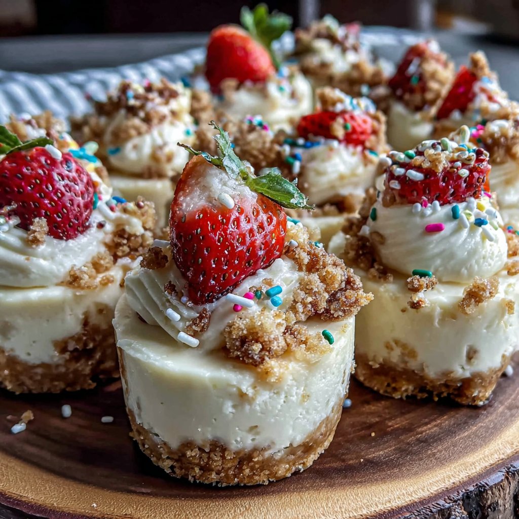 Delightful Graduation Cheesecake Bites